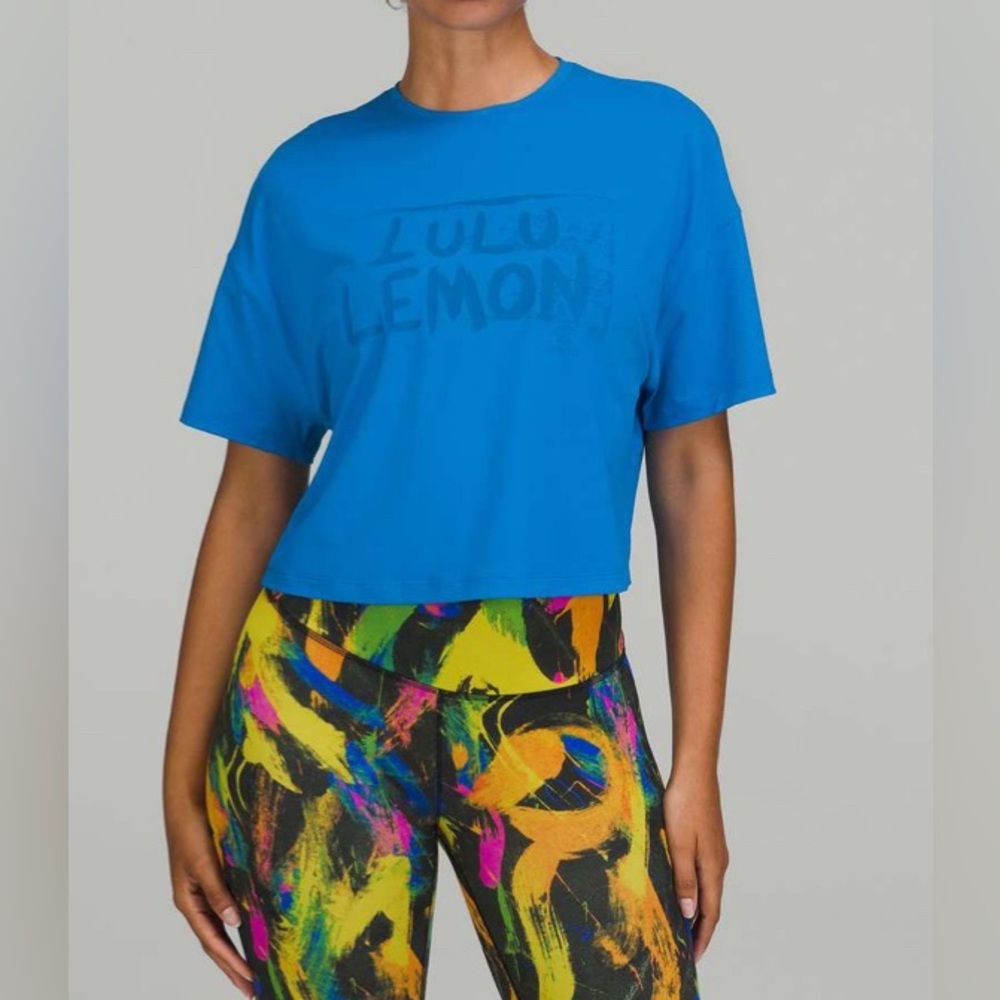 #217 NWT Lululemon Abrasion-Resistant Training T-Shirt *Ed Curtis- Poolside Sz 6